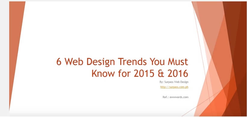 Web Design Trends 2015-16